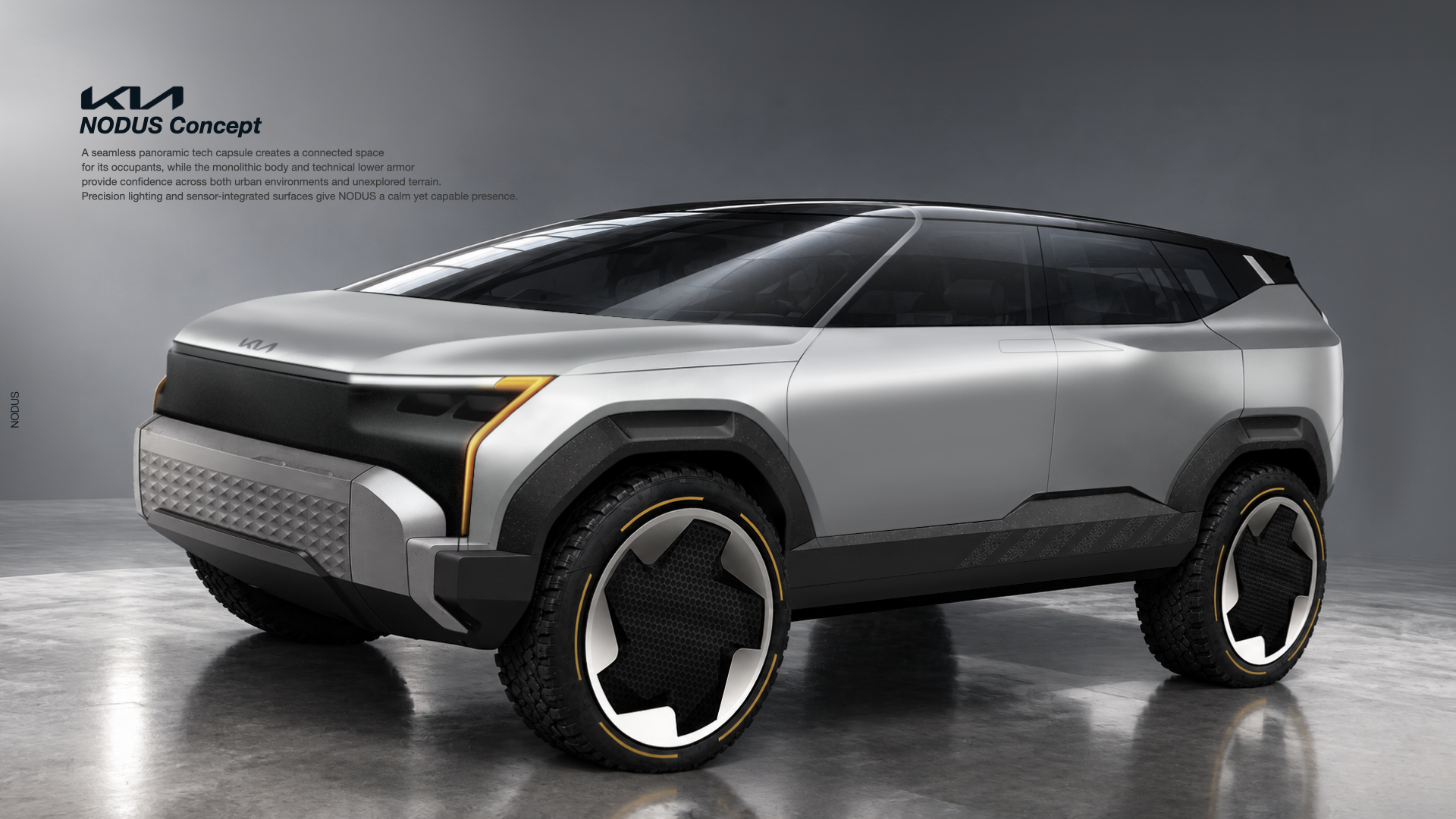 KIA NODUS concept rear three-quarter view
